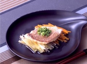 レンジで京風蒸し魚