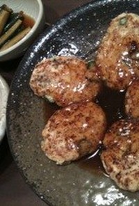豆腐とオクラのハンバーグ★あんかけ★