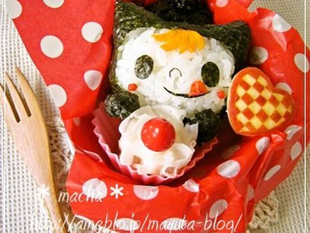キャラ弁 黒猫ガールのおにぎり レシピ 作り方 By Macha クックパッド