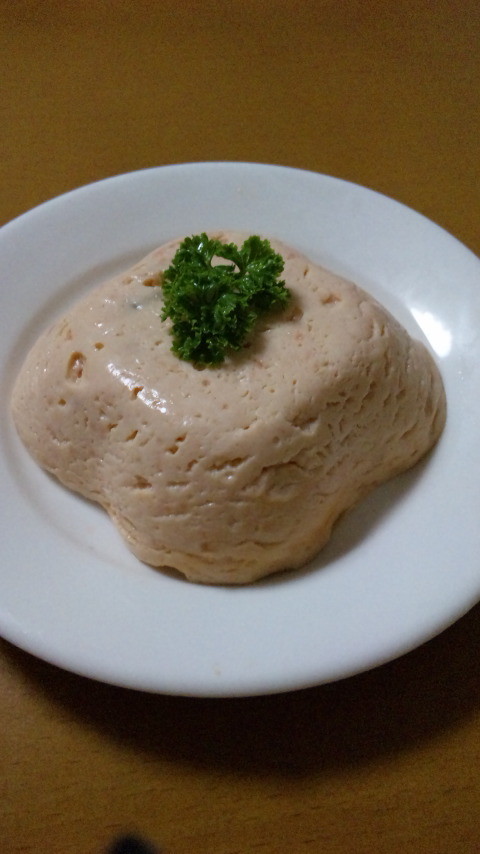 簡単レンジで鮭と豆腐のムース(離乳食可)の画像