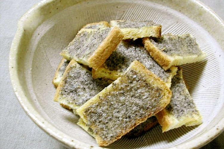 食パンで すりごま香るラスク レシピ 作り方 By おかつぎ クックパッド 簡単おいしいみんなのレシピが355万品