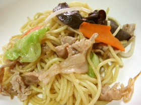 王将のしょうゆ焼きそば