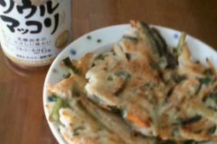 チヂミとソウルマッコリ レシピ 作り方 By Putirinngo クックパッド