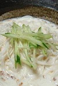 コングクス（豆乳スープ麺）～ずぼら版～