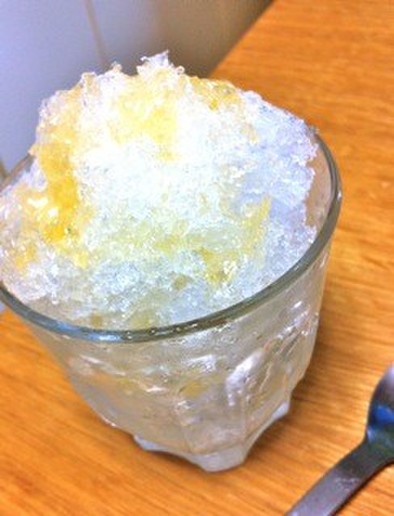 夏おやつ♡はちみつレモンかき氷の写真