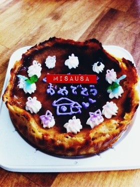 優しい甘さ☆黒糖ベイクドチーズケーキ☆の画像
