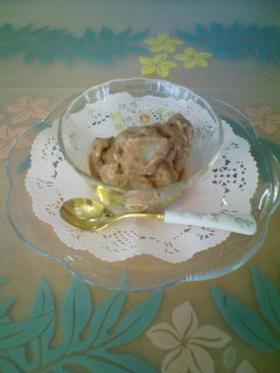 白桃とショコラのソルベ（豆乳入り）の写真