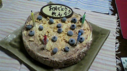 ♪お誕生日に♪　簡単　アイスdeケーキの画像