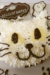 ☆簡単ネコ型チョコケーキ☆