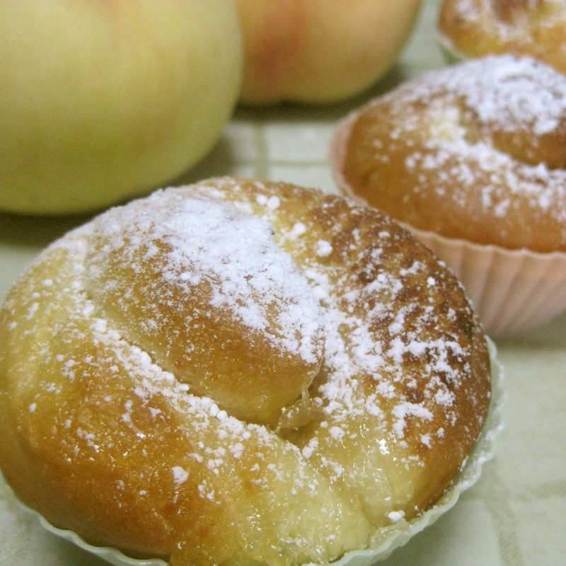 桃のパンのレシピ