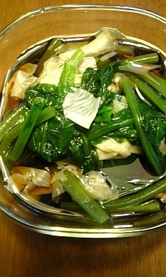 小松菜と湯葉のおひたしの画像