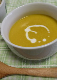 豆乳で作る【かぼちゃスープ】