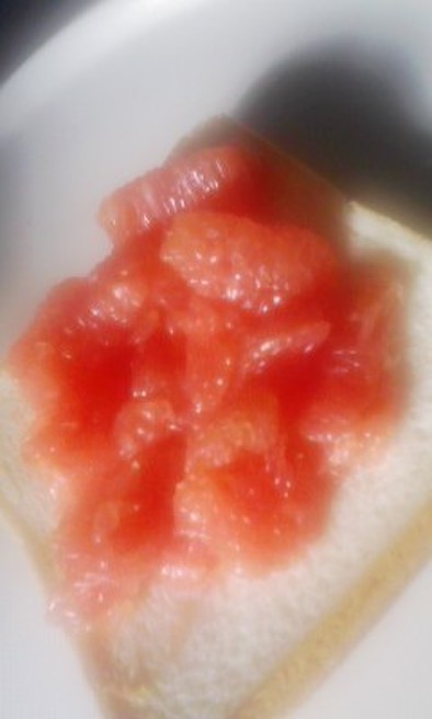 パルスイートでグレープフルーツトーストの写真