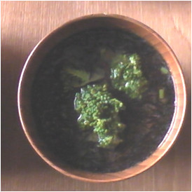 ひじきとブロッコリーの味噌汁の画像