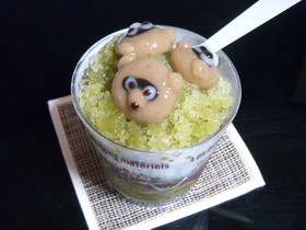 かわいい白玉のせ*抹茶フラッペ