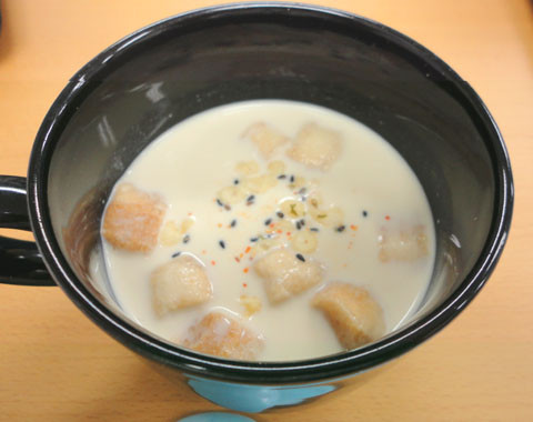 【脱力系w】 豆乳の即席和風冷製スープの画像