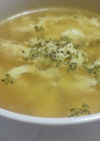 簡単イタリアン☆卵とチーズのスープ