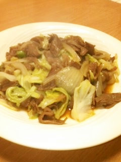 簡単!絶対美味しい牛肉キャベツ炒め