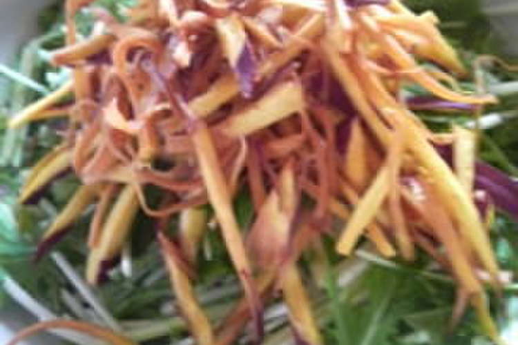 デパ地下デリの味 水菜とさつま芋のサラダ レシピ 作り方 By ゆずとふき クックパッド 簡単おいしいみんなのレシピが367万品