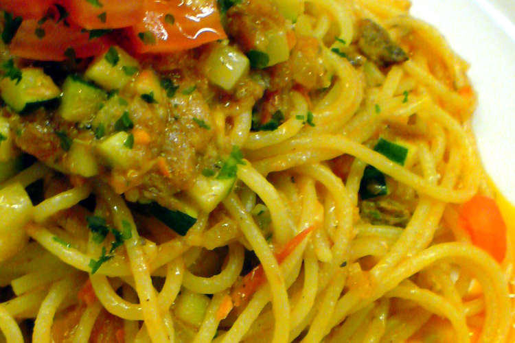 105円いわしのトマト煮缶でパスタ レシピ 作り方 By オランチョ クックパッド 簡単おいしいみんなのレシピが373万品