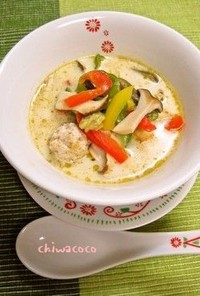 アジアンな鶏団子スープ