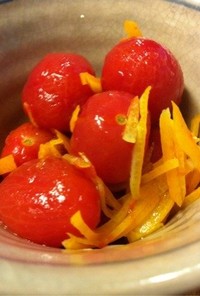 冷トマトのはちみつレモン漬け(´Д` )