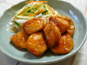 胸肉の梅肉焼き