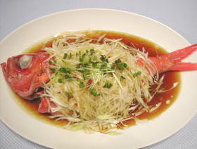 本格中華☆蒸し魚の香味油風味☆