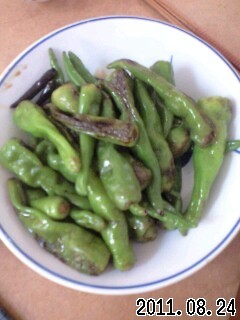万願寺とうがらしの醤油炒め