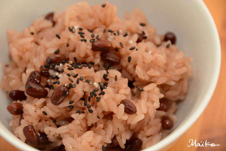 色がきれいで美味しくできる 絶品お赤飯 レシピ 作り方 By ｍａｉｋｏ ｅ クックパッド 簡単おいしいみんなのレシピが356万品
