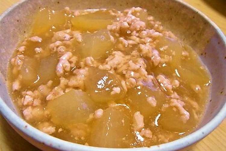 冬瓜と鶏ひき肉のとろとろ煮 レシピ 作り方 By まめ 豆ごはん クックパッド 簡単おいしいみんなのレシピが352万品