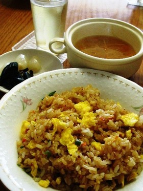 素で簡単!パラパラ焼き豚チャーハン!