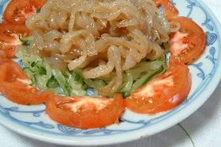 クラゲの酢の物 塩くらげの戻し方 レシピ 作り方 By さっちん７７ クックパッド 簡単おいしいみんなのレシピが356万品