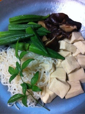 田舎風関西味・高野豆腐とシラタキの煮しめの画像