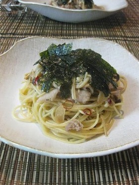 オッサンのパスタ　韓国風味