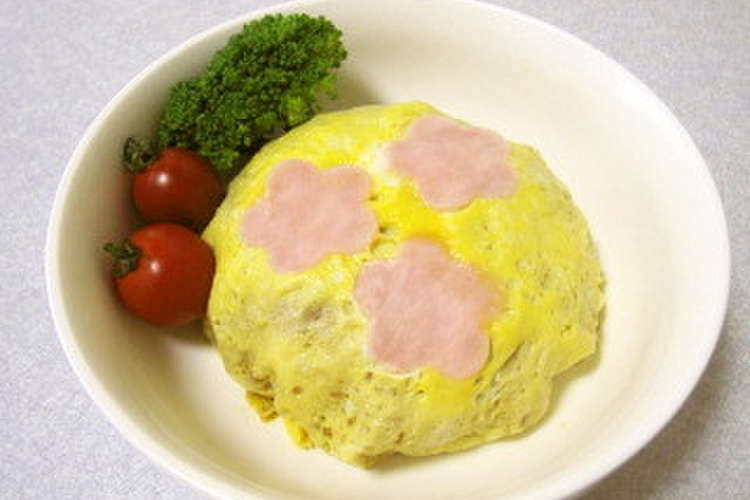 ロースハムで可愛いオムライス レシピ 作り方 By ぱど ちょ クックパッド