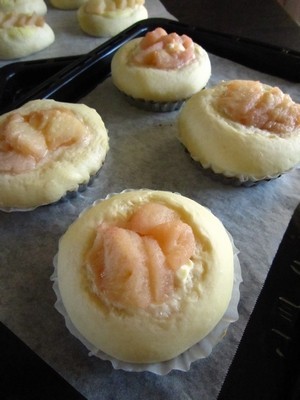 桃のパンのレシピ