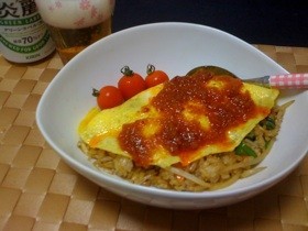 アジア風オムライス