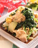 ほうれん草と豚肉のたまご炒め