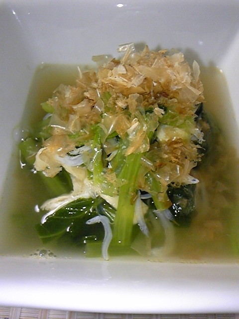 小松菜の煮浸しの画像