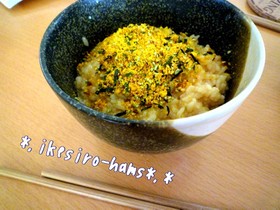 卵かけご飯のおいしい食べ方。秘密だよ~!