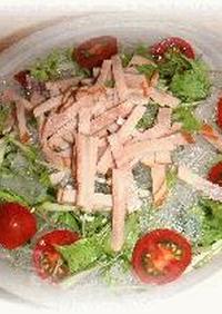 「食べる寒天」と水菜のサラダ