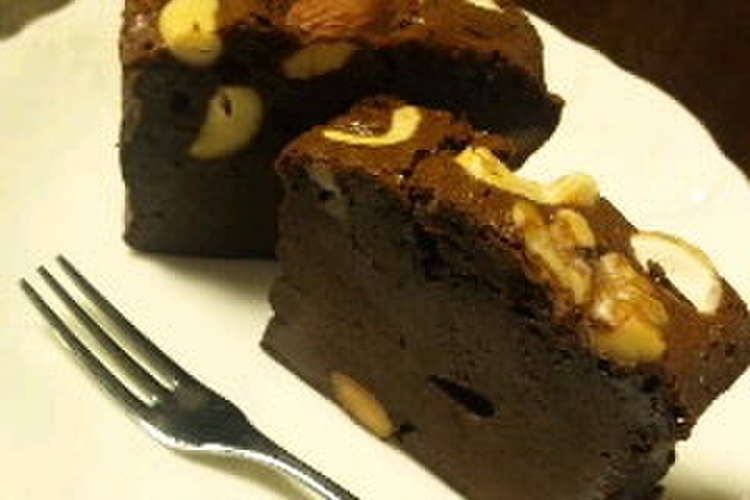 誰でも簡単 ナッツチョコケーキ レシピ 作り方 By おれんじ ぺこ クックパッド