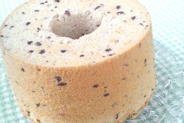粒あんのシフォンケーキ レシピ 作り方 By ナナママちゃん クックパッド
