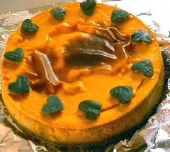 カボチャとシナモンのチーズケーキ　の画像