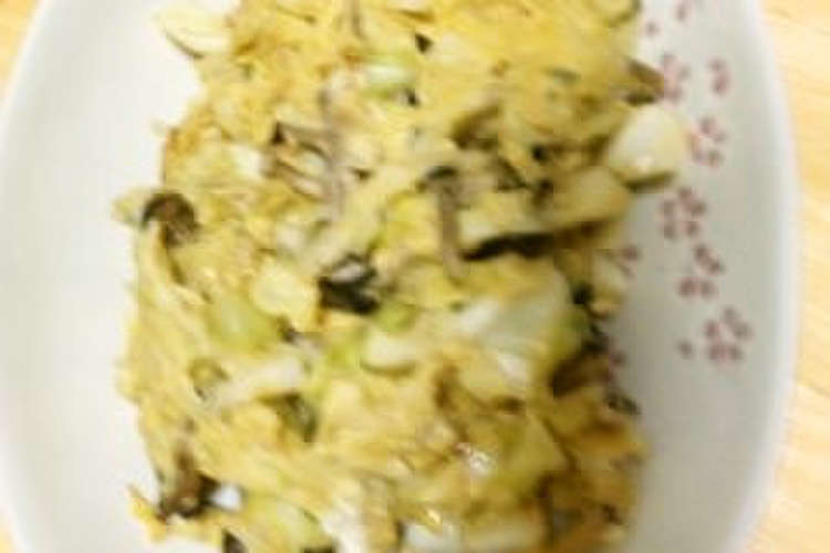 キャベツとシメジの卵炒め バター醤油味 レシピ 作り方 By Miyakubo クックパッド
