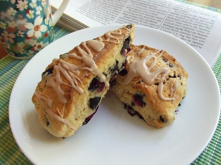 レモンブルーベリースコーンのレシピ