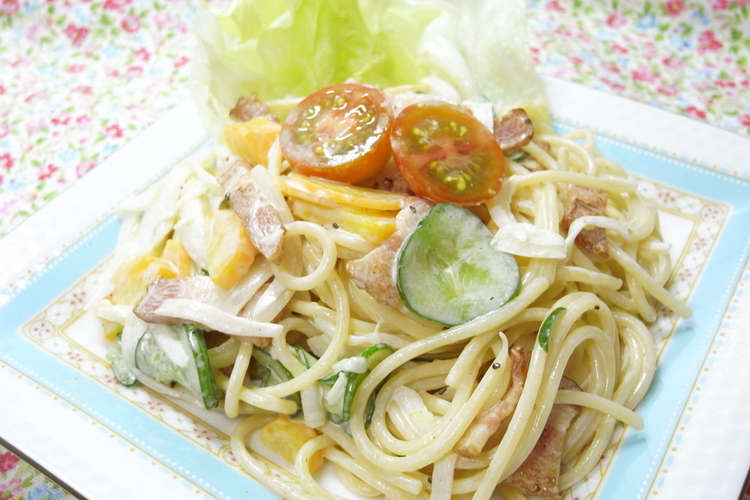 カリカリベーコンのサラダパスタ レシピ 作り方 By ともちんママちゃん クックパッド