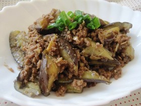 なすの肉みそ炒め