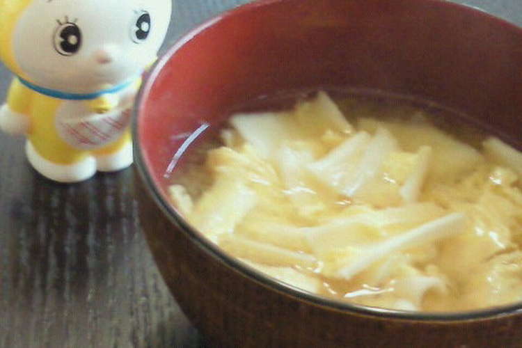 かんぴょうの味噌汁 卵とじ レシピ 作り方 By のん２あず クックパッド